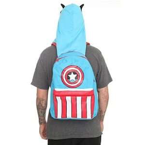   Captain America Hooded Backpack Super Hero Comics Toys & Games