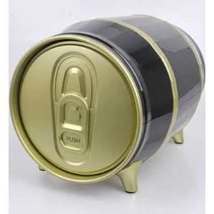 Cd Storage Barrel Design, Black Color with Gold Trim,holds up to 60 Cd 