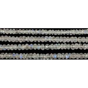  Rainbow Moonstone Israel Cut Rondells   