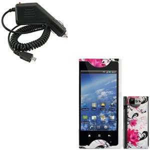   Case Faceplate Cover + Rapid Car Charger for Kyocera Echo M9300 Cell