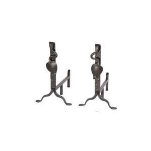  Stone County 900 333 Leaf Black Fireplace Andirons