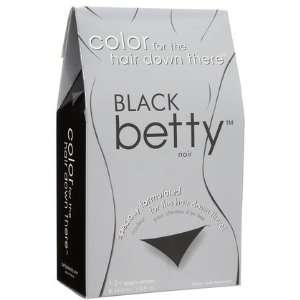 Betty Beauty Color Kit for the Hair Down There, Black 1.5 oz (Quantity 