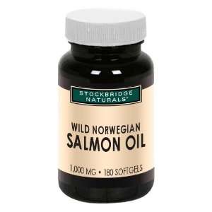 Stockbridge Naturals Wild Norwegian Salmon Oil, 1,000 mg (180 softgels 