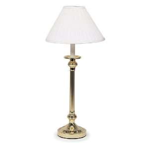    Polished Brass with Ribbed Tube Table Lamp