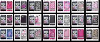 Pink Rhinestone Bling Hard Case Cover HTC Thunderbolt ADR6400  