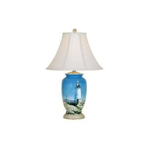   Reliance Lamp Maine Lighthouse Table Lamp in Blue