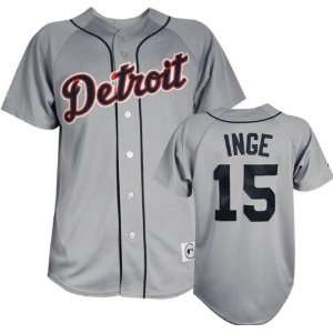 Brandon Inge Majestic MLB Road Grey Replica Detroit Tigers Jersey 