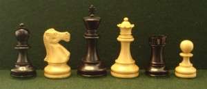 Staunton Design Wood Chess Pieces & Box, 4 King  