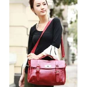   Briefcase Women New Messenger Office Lady Fashion Red 1170076 02