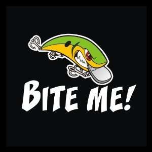   Bite Me Lure Decal for Cars Trucks Home and More 