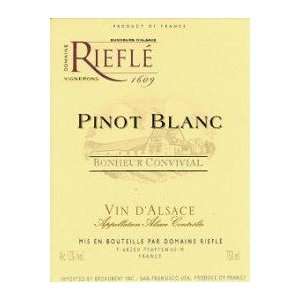   Domaine Riefle Pinot Blanc Steinert 2007 750ML Grocery & Gourmet Food