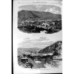  1864 PETROLEUM OIL WORKS FRANKLIN PENNSYLVANIA RAILWAY 