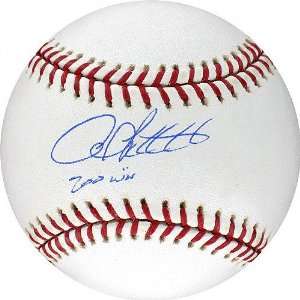 Andy Pettitte Autographed Baseball with 200th Win Inscription  