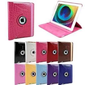   360 Rotating Swivel Magnetic Smart Leather Stand Cover Case Ipad 2