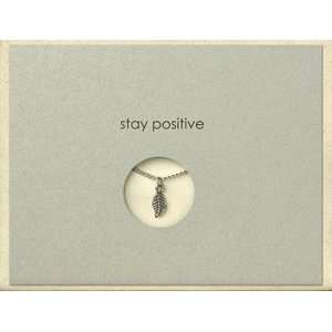Stay Positive Charm Card