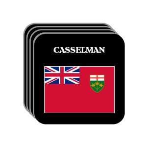  Ontario   CASSELMAN Set of 4 Mini Mousepad Coasters 