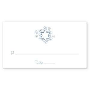  White Butterfly Star Place Cards 