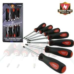  7pc. Industrial Security Star Driver Set   Hex Bolster 