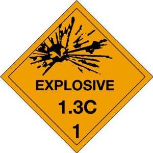  4 x 4 Explosive 1.3C 1 Label (DL5060) Category 