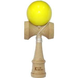  Kaleb Kendama With Neon Yellow Ball And Extra String Toys 