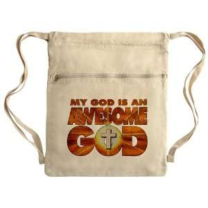   Bag Sack Pack Khaki My God Is An Awesome God 