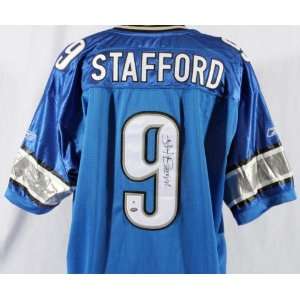  Signed Matthew Stafford Lions Jersey w/ Captain Patch 