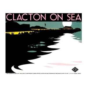 Tom Purvis   Clacton   On   Sea, Lner 1923   1947. Giclee on acid free 