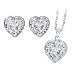  Forever Diamonisse Pendant & Earring Set Jewelry