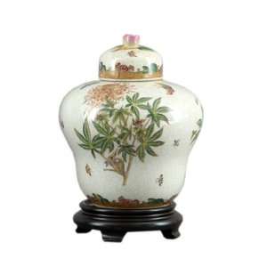  Cleome Pattern Salt Celler with Round Stand