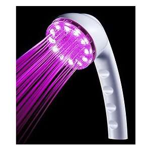 Magic Showerhead SH2014NW Handheld White Showerhead with Pink/Purple 