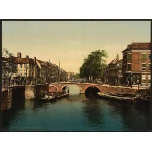 Photochrom Reprint of The Spui canal, Hague, Holland 