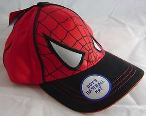 Spider Man Boys Hat Spiderman NWT Baseball Cap  