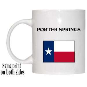    US State Flag   PORTER SPRINGS, Texas (TX) Mug 