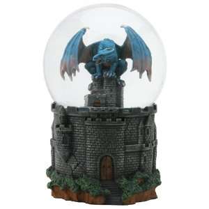 Dragon Castle Water Glitter Snow Globe Display