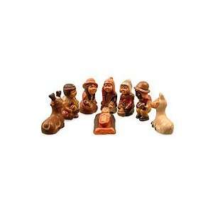  NOVICA Ceramic nativity scene, Three Regions (set of 8 
