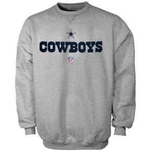   Dallas Cowboys Ash Team Marks Crew Sweatshirt