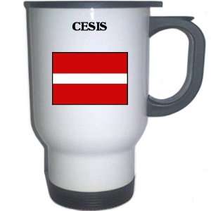  Latvia   CESIS White Stainless Steel Mug Everything 