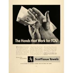  1938 Ad ScotTissue Towel Waldorf Scottowels Scott Paper 