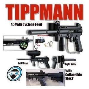 Paintball Tippmann A 5 MARKER with Cyclone A5 Feed System 