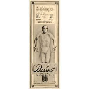 1911 Ad Chalmers Knitting Porosknit Underwear Suit   Original Print Ad