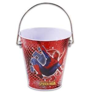  Spiderman Tin Bucket, Small Case Pack 48 Automotive