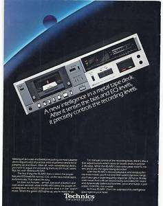 RARE 1980 Technics RS M51 Cassette Tape Deck Ad  