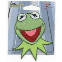 Muppets TV Show Kermit the Frog Face Embroidered Patch  