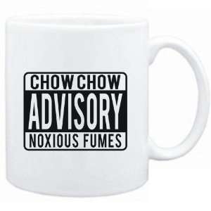  Mug White  Chow Chow ADVISORY NOXIOUS FUMEs Dogs Sports 