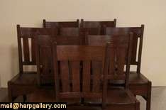 rugged american antique furniture this set of 8 dining chairs are from 