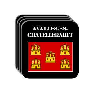 Poitou Charentes   AVAILLES EN CHATELLERAULT Set of 4 Mini Mousepad 