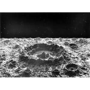 Normal Lunar Crater Shown With Plaster Model 1874