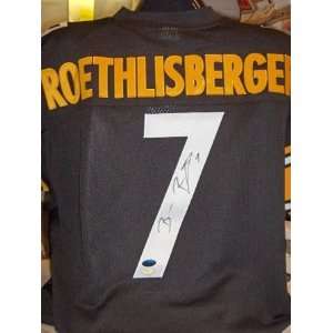 Ben Roethlisberger Signed Steelers Black Reebok Jersey  