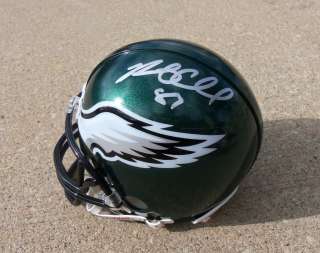Philadelphia Eagles #87 BRENT CELEK Signed Autographed Mini Helmet COA 