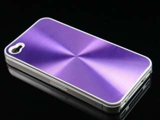   cell phone with this hard plastic aluminum finish shield protector